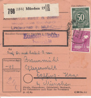 Paketkarte 1948: München Nach Eglfing-Haar, Pflegeanstalt - Briefe U. Dokumente