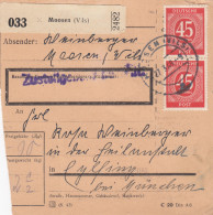 Paketkarte 1948: Moosen Nach Heilanstalt In Eglfing - Covers & Documents