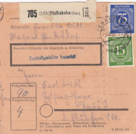 Paketkarte 1947: Pfaffenhofen Nach Eglfing Haar - Covers & Documents