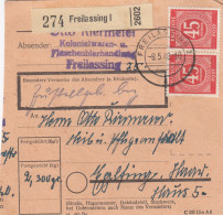 Paketkarte 1948: Freilassing Nach Eglfing - Lettres & Documents