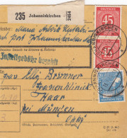 Paketkarte 1948: Johanniskirchen Nach Haar - Briefe U. Dokumente