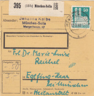 BiZone Paketkarte 1948: München-Solln Nach Eglfing-Haar - Lettres & Documents