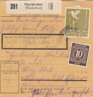 Paketkarte 1947: Pfarrkirchen Nach München Haar - Lettres & Documents