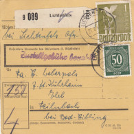 Paketkarte 1947: Lichtenfels Nach Feilnbach Bei Bad-Aibling - Lettres & Documents