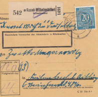 Paketkarte 1947: Kassel-Wilhelmshöhe Nach Feilnbach  - Lettres & Documents