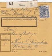 Paketkarte 1947: Füssen Nach Haar B. München - Lettres & Documents