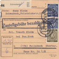 Paketkarte 1947: Schwabach Nach Feilnbach - Brieven En Documenten