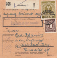 Paketkarte 1947: Augsburg Nach Feilnbach - Brieven En Documenten
