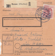 Paketkarte 1947: Bernau Nach Haar, Photo-Geschäft - Briefe U. Dokumente