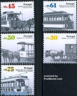 Portugal 2007 Transport 5v, Mint NH, Nature - Transport - Horses - Coaches - Railways - Trams - Unused Stamps