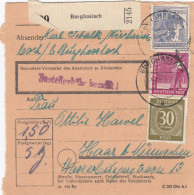 Paketkarte 1947: Burghaslach Nach Haar B. München - Covers & Documents