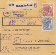 Paketkarte 1948: Hohenlimburg Nach Haar, Wertkarte - Lettres & Documents