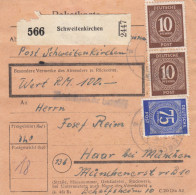 Paketkarte: Schweitenkirchen Nach Haar, Wertkarte - Covers & Documents