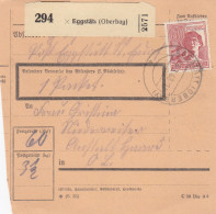 Paketkarte 1948: Eggstätt Nach Anstalt Haar - Storia Postale