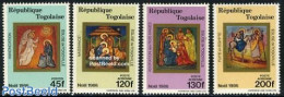 Togo 1986 Christmas 4v, Mint NH, Religion - Christmas - Art - Paintings - Noël