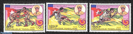 Togo 1989 Olympic Games Seoul 3v M/s, Mint NH, Sport - Athletics - Boxing - Olympic Games - Athlétisme
