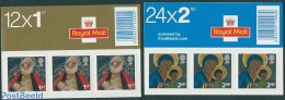 Great Britain 2005 Christmas 2 Booklets, Mint NH, Religion - Christmas - Stamp Booklets - Ungebraucht