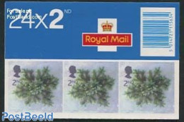 Great Britain 2002 Christmas 24x2nd Booklet, Mint NH, Nature - Religion - Trees & Forests - Christmas - Stamp Booklets - Nuovi