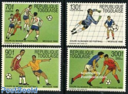 Togo 1986 World Cup Football 4v, Mint NH, Sport - Football - Togo (1960-...)
