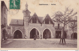 X21-47) CASTILLONNES - HALLES  - ANIMEE - HABITANTS - ( 2 SCANS ) - Sonstige & Ohne Zuordnung