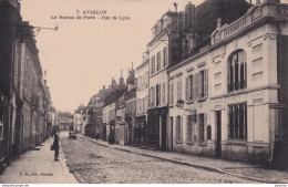 X18-89) AVALLON - LE BUREAU DE POSTE - RUE DE LYON - ( 2 SCANS ) - Avallon