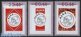 Netherlands - Personal Stamps TNT/PNL 2007 Ajax 3v, Mint NH, Sport - Football - Other & Unclassified