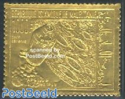 Mauritania 1969 Moonflight 1v Gold, Mint NH, Transport - Space Exploration - Other & Unclassified