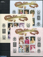 Togo 1998 Death Of Diana 3x6v M/s, Mint NH, History - Charles & Diana - Kings & Queens (Royalty) - Art - Fashion - Familles Royales