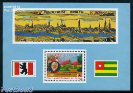 Togo 1987 750 Years Berlin S/s, Mint NH, History - Germans - Art - Castles & Fortifications - Castles