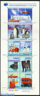 Japan 2007 50 Years Antarctic Research 10v M/s, Mint NH, Nature - Science - Transport - Dogs - Penguins - The Arctic &.. - Neufs