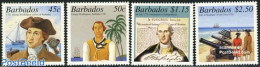 Barbados 2001 George Washington 4v, Mint NH, History - Transport - American Presidents - Ships And Boats - Ships