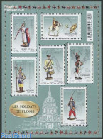 France 2012 Tin Soldiers 6v M/s, Mint NH, History - Nature - Performance Art - Various - Militarism - Horses - Music -.. - Neufs