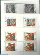Czechoslovkia 1978 Paintings 3 M/ss, Mint NH, Art - Paintings - Sonstige & Ohne Zuordnung