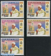 Benin 2011 Popes Visit 5v, Mint NH, Religion - Pope - Religion - Neufs