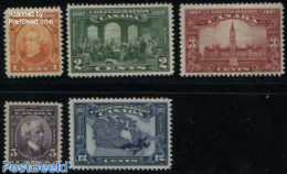 Canada 1927 Confederation 5v, Mint NH, Various - Maps - Ongebruikt