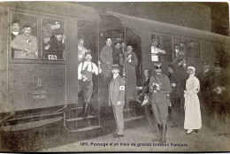 SUISSE - PASSAGE DU TRAIN DES GRANDS BLESSES FRANCAIS - Autres & Non Classés