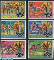 Central Africa 1980 Olympic Games 6v Imperforated, Mint NH, Sport - Repubblica Centroafricana