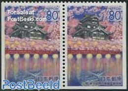 Japan 2001 Niigata Bottom Booklet Pair, Mint NH - Unused Stamps