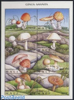 Mali 1996 Mushrooms 8v M/s (8X225f), Mint NH, Nature - Mushrooms - Paddestoelen