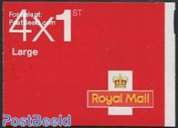 Great Britain 2013 4x1 Stamp Large Booklet, Mint NH, Stamp Booklets - Unused Stamps