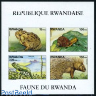 Rwanda 1995 Animals S/s Imperforated, Mint NH, Nature - Animals (others & Mixed) - Frogs & Toads - Reptiles - Andere & Zonder Classificatie
