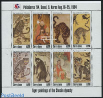 Sierra Leone 1994 Philakorea 8v M/s, Mint NH, Nature - Cat Family - Art - Paintings - Other & Unclassified