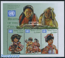 Sierra Leone 1999 Children Rights 3v M/s, Mint NH, History - Unicef - United Nations - Other & Unclassified