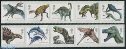 Great Britain 2013 Prehistoric Animals 10v S-a, Mint NH, Nature - Prehistoric Animals - Neufs