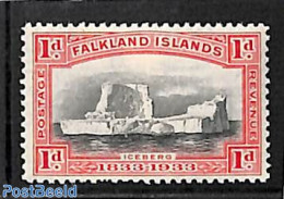 Falkland Islands 1933 1d, Stamp Out Of Set, Unused (hinged) - Autres & Non Classés