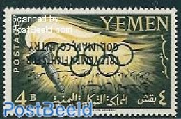 Yemen, Kingdom 1962 Olympic Games 1v, 4B, Inverted Overprint, Mint NH, Sport - Olympic Games - Other & Unclassified