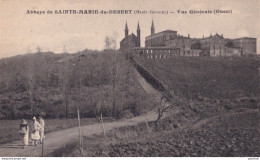 Y18-31) ABBAYE DE SAINTE MARIE DU DESERT (HAUTE GARONNE) VUE GENERALE - OUEST - ANIMEE - ( 2 SCANS ) - Andere & Zonder Classificatie