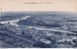 Y17-47) PORT SAINTE MARIE (LOT ET GARONNE) VUE GENERALE - ( 2 SCANS ) - Autres & Non Classés