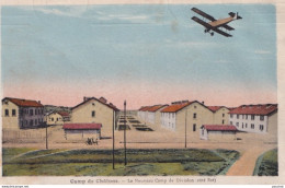 Y14-51) CAMP DE CHALONS - LE NOUVEAU CAMP DE DIVISION - COTE EST - AVION - AERONEF -  (  2 SCANS ) - Camp De Châlons - Mourmelon