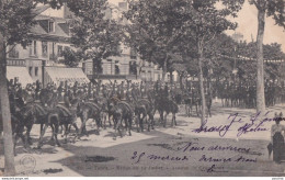 Y13-37) TOURS - REVUE DU 14 JUILLET - AVENUE DE GRAMMONT - CAVALERIE  - 1904 - ( 2 SCANS ) - Tours